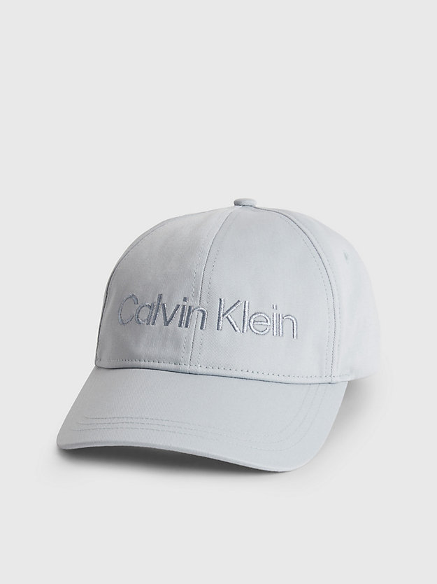 PEARL BLUE Logo-Kappe aus Bio-Baumwolle für Damen CALVIN KLEIN