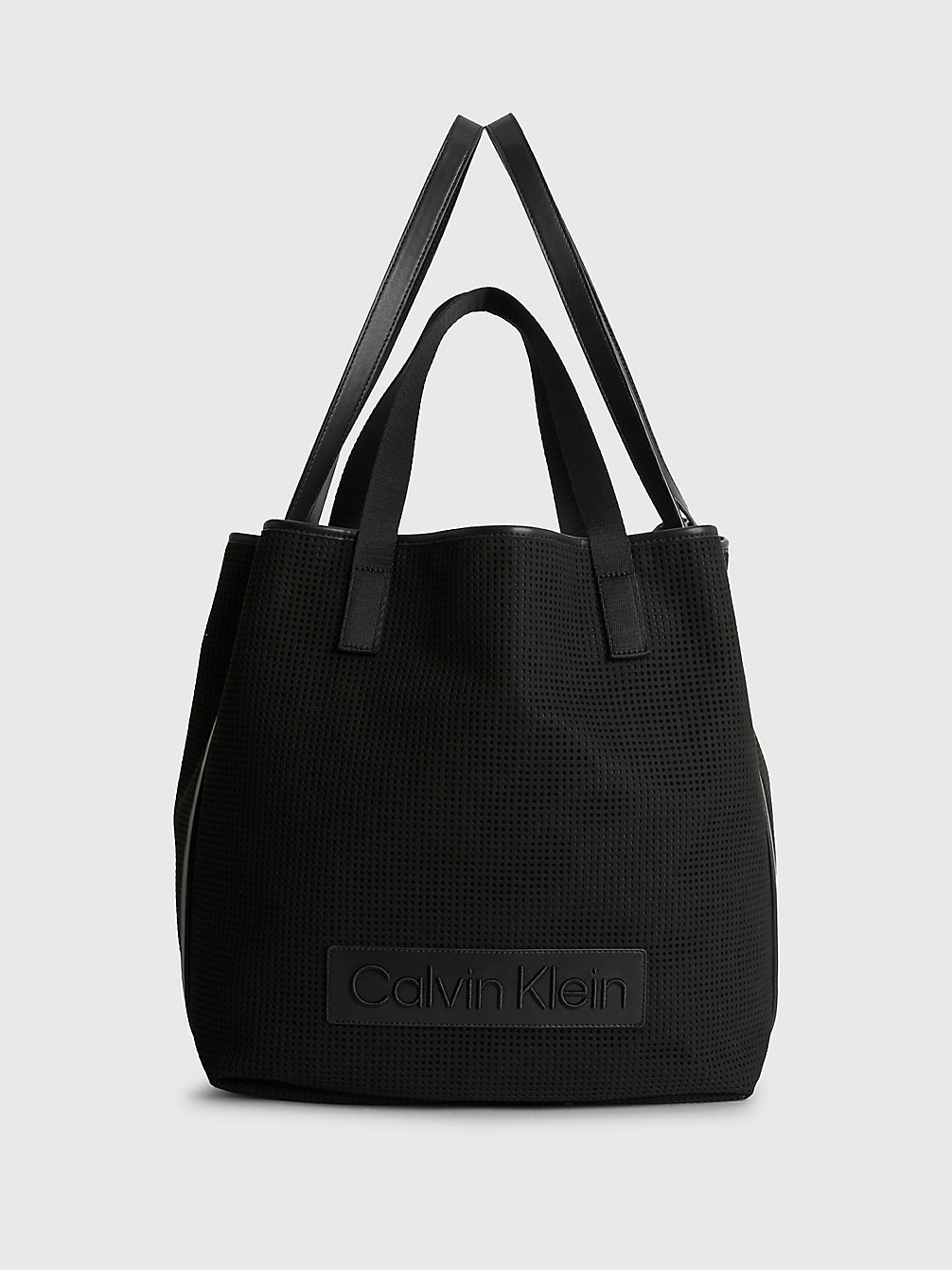 CK BLACK Large Perforated Tote Bag undefined women Calvin Klein