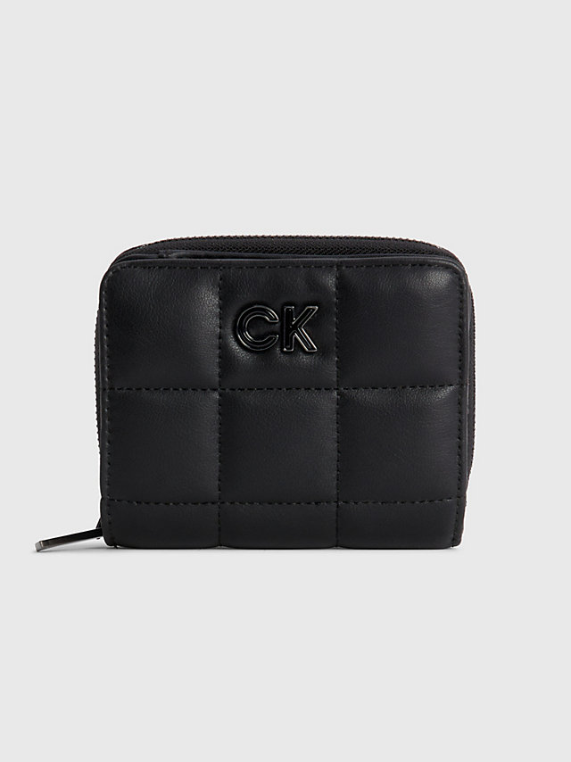 CK Black Recycled Quilted Wallet Bag undefined women Calvin Klein