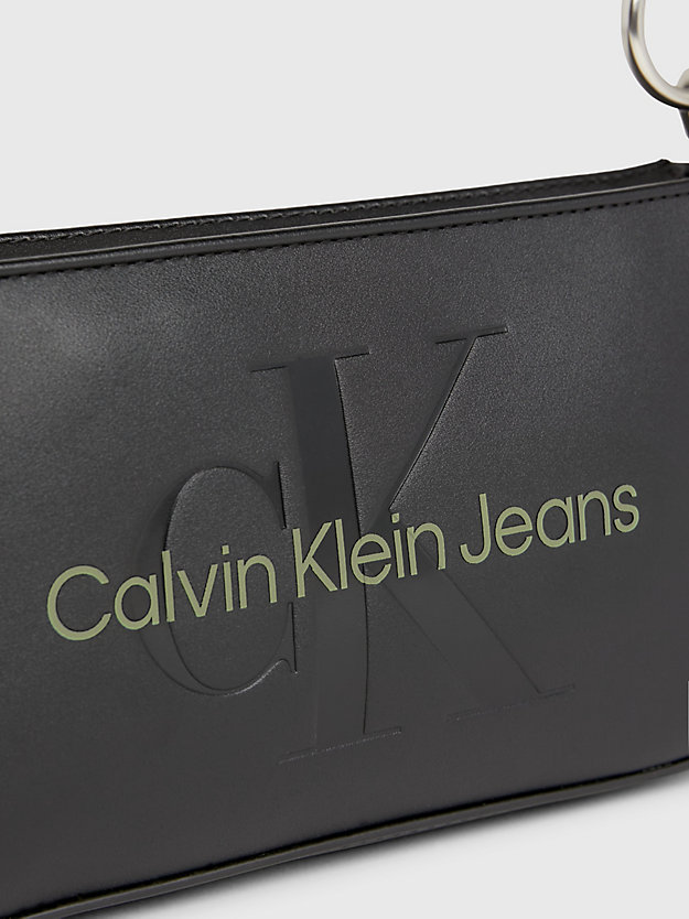 black/dark juniper schultertasche für damen - calvin klein jeans