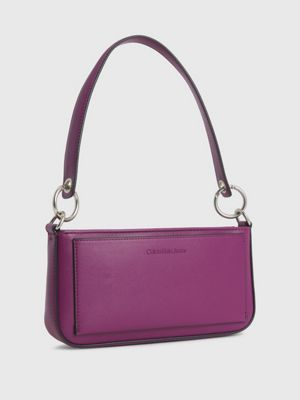 Calvin Klein Leather Mini Bag Burgundy Red Pink Purple 