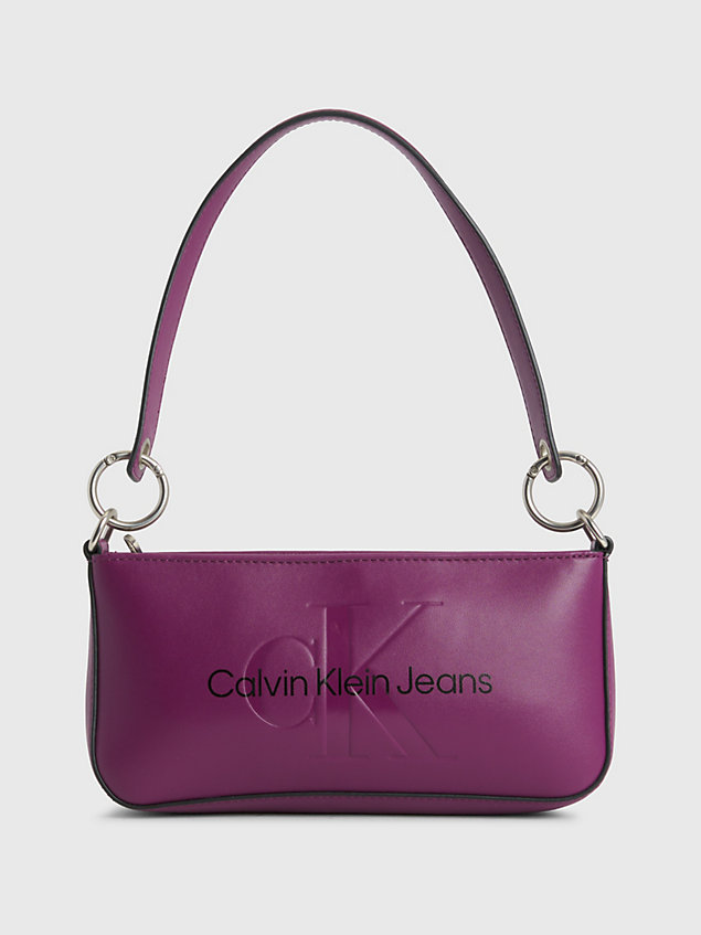 purple schultertasche für damen - calvin klein jeans