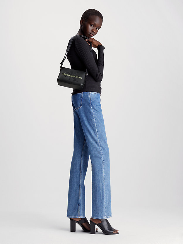 black/dark juniper crossbody bag für damen - calvin klein jeans