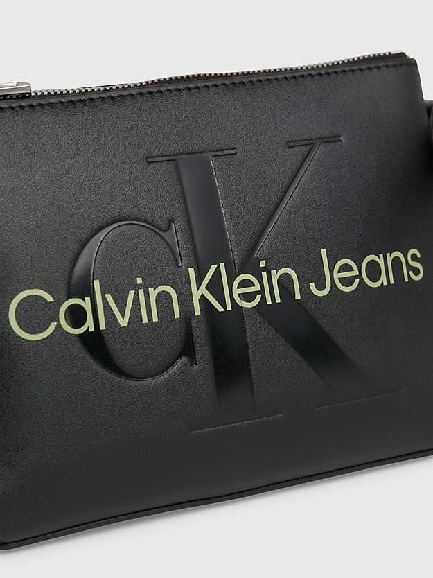 black/dark juniper crossbody bag für damen - calvin klein jeans