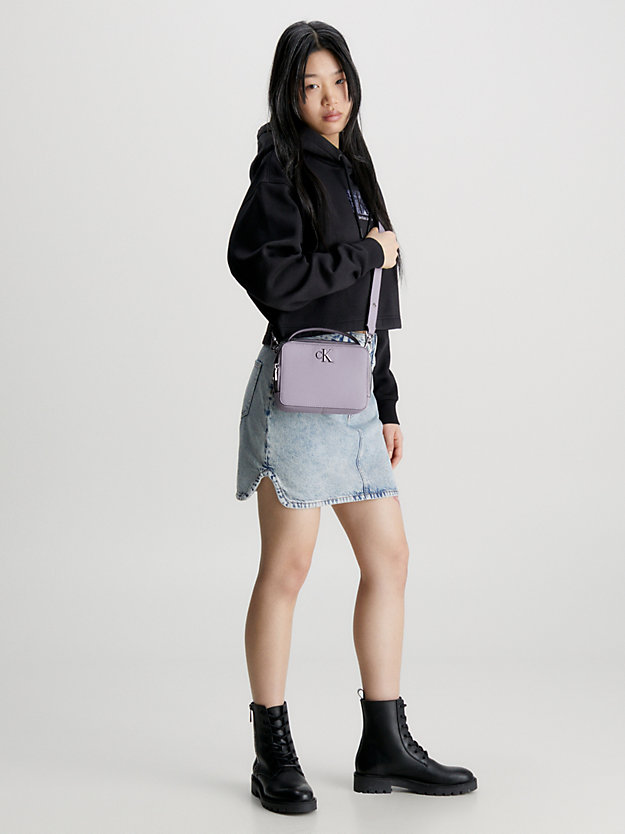 lavender aura recycled crossbody bag for women calvin klein jeans