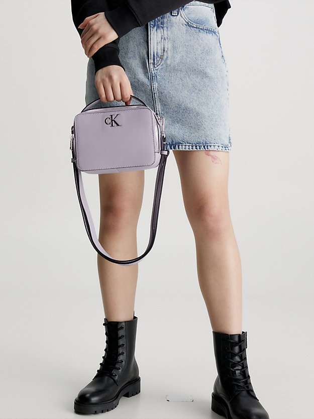 lavender aura recycled crossbody bag for women calvin klein jeans