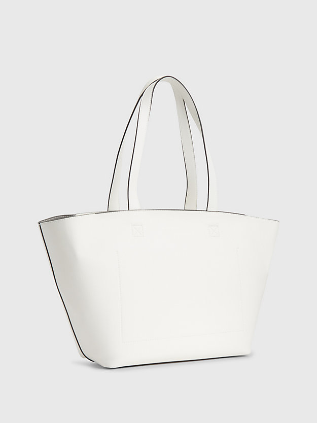 BRIGHT WHITE Recycled Tote Bag for women CALVIN KLEIN JEANS