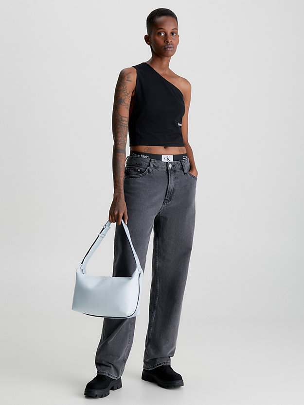 blue oasis torba na ramię z materiałów z recyklingu dla kobiety - calvin klein jeans