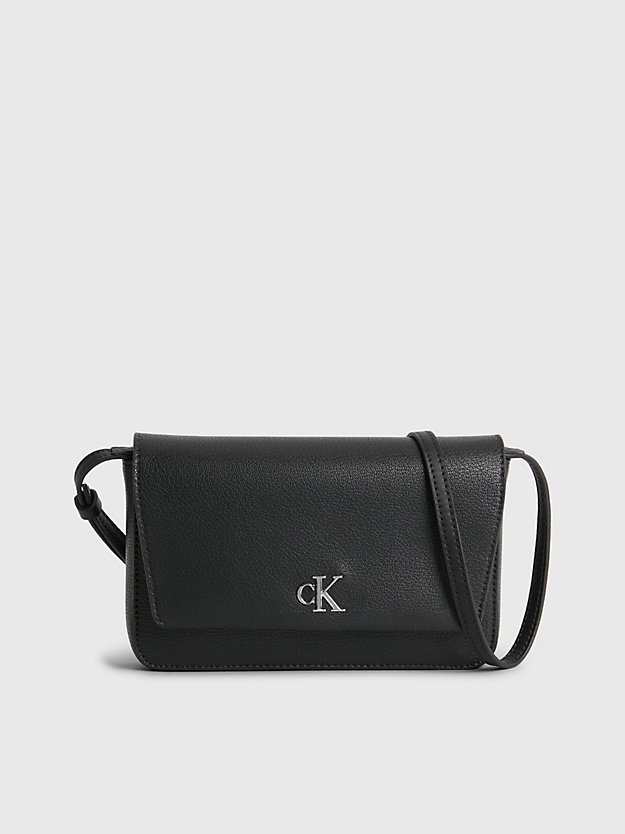 BLACK Recycled Crossbody Wallet Bag for women CALVIN KLEIN JEANS