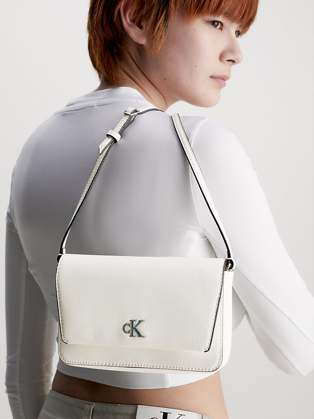 white recycled wallet bag for women calvin klein jeans