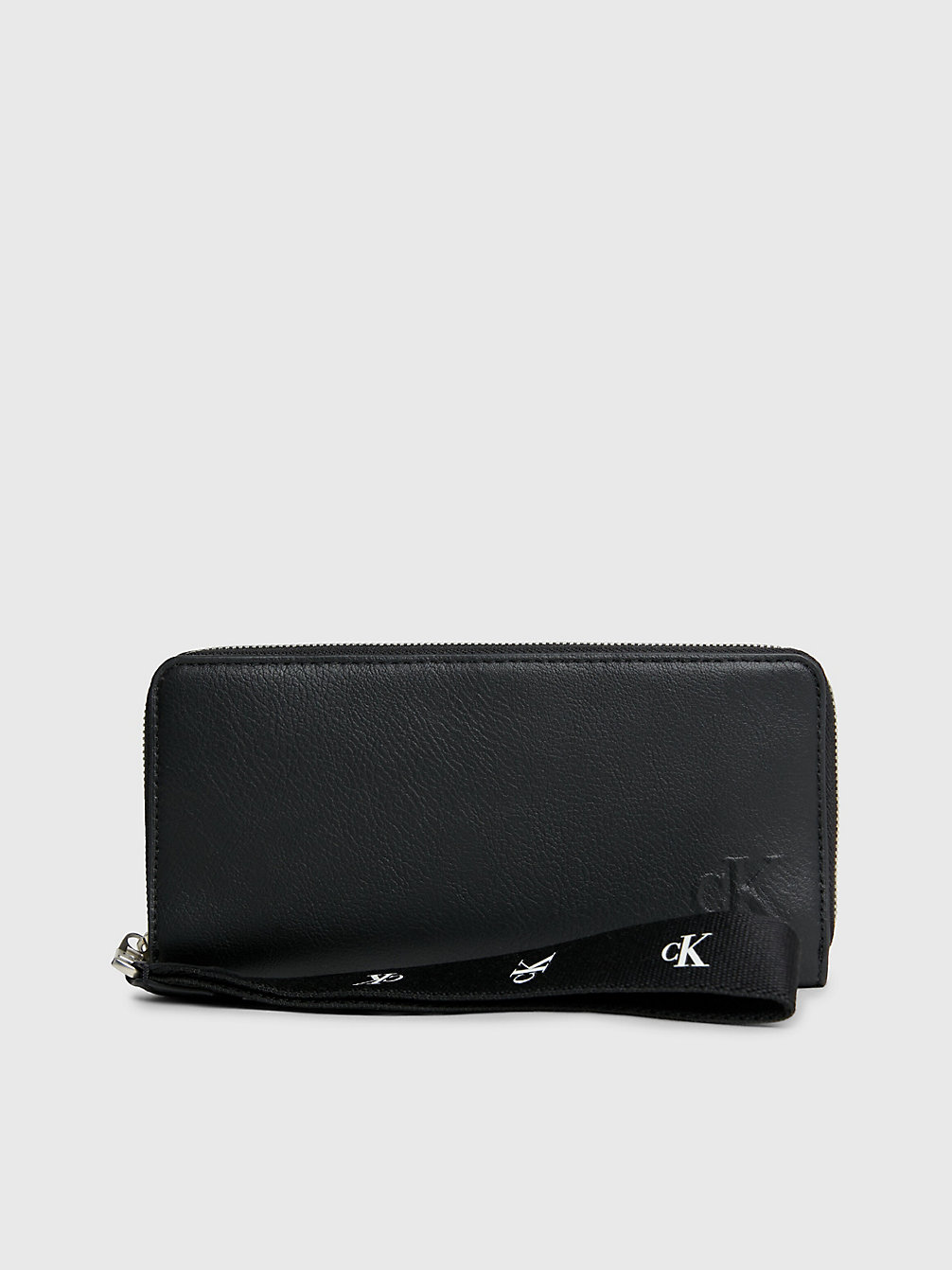 BLACK > Armbandtaschen-Portemonnaie Mit Rundum-Reißverschluss Aus Recyceltem Material > undefined Damen - Calvin Klein