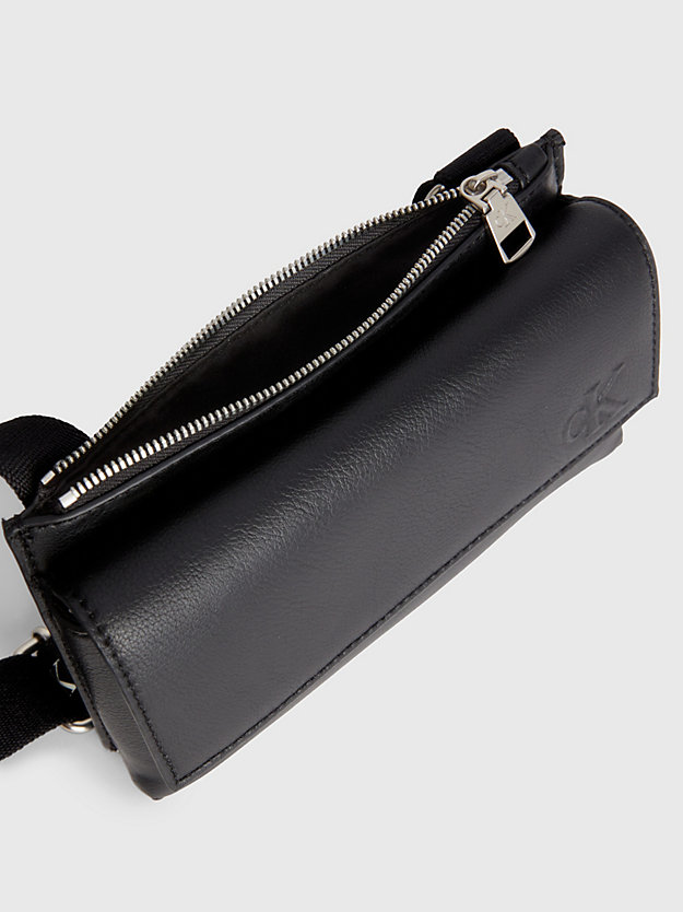 BLACK Recycled Phone Crossbody Bag for women CALVIN KLEIN JEANS