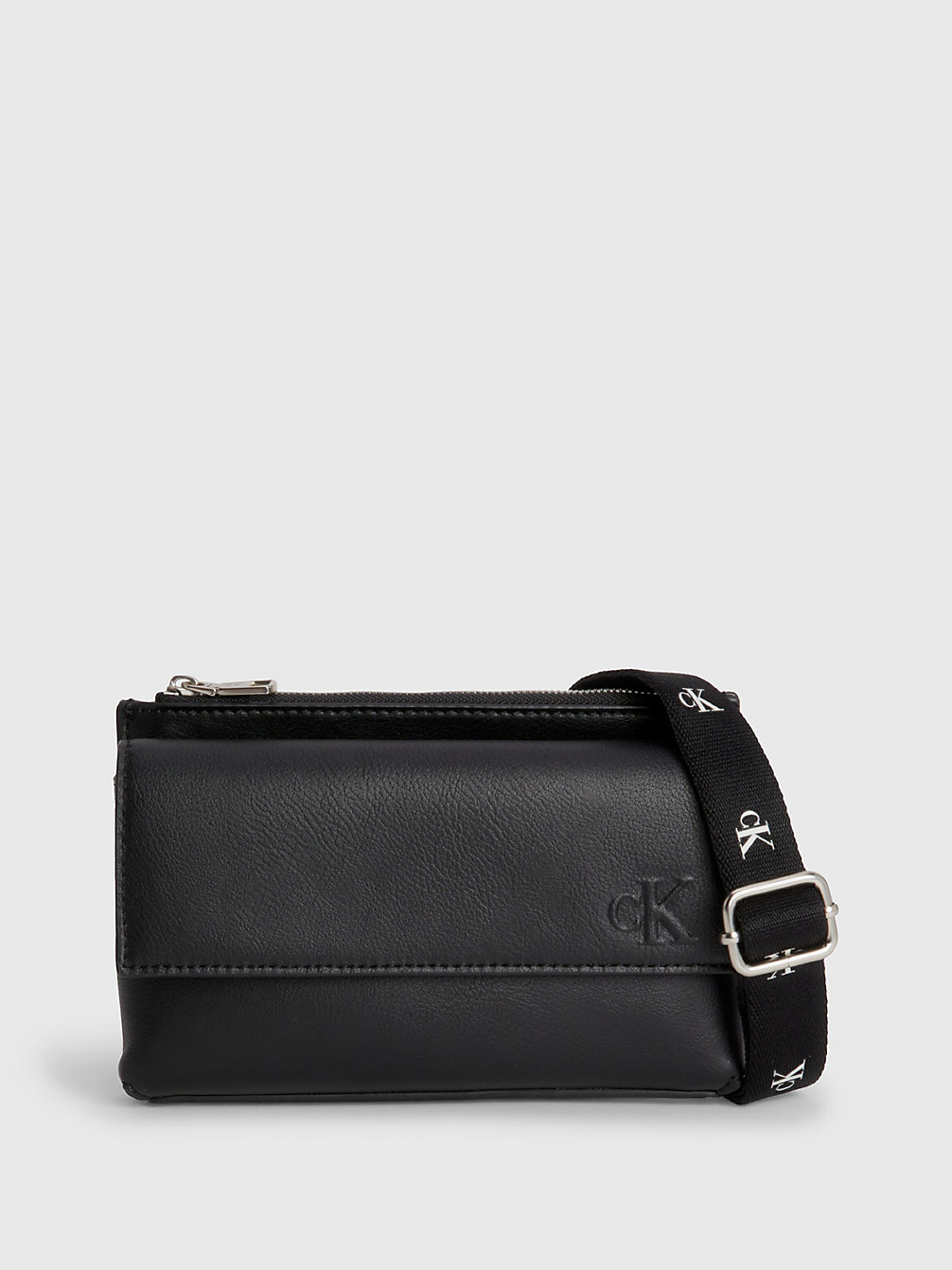 BLACK > Crossbody-Handy-Tasche Aus Recyceltem Material > undefined Damen - Calvin Klein