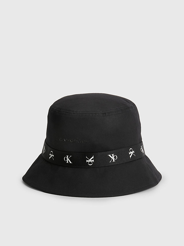 Black Bucket Hat Aus Bio-Baumwolle undefined Damen Calvin Klein