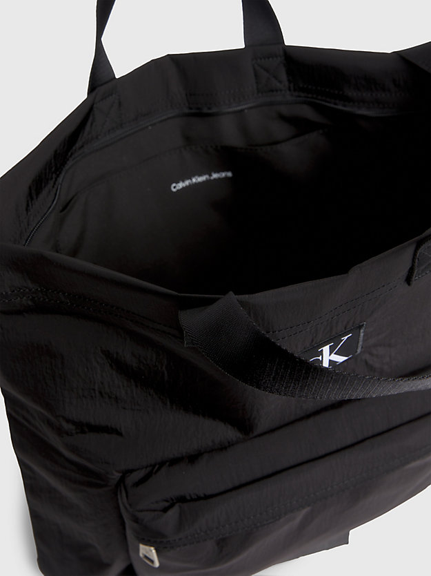 BLACK Tote-Bag aus recyceltem Nylon für Damen CALVIN KLEIN JEANS
