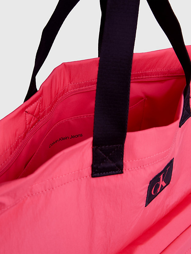 PINK FLASH Recycled Nylon Tote Bag for women CALVIN KLEIN JEANS