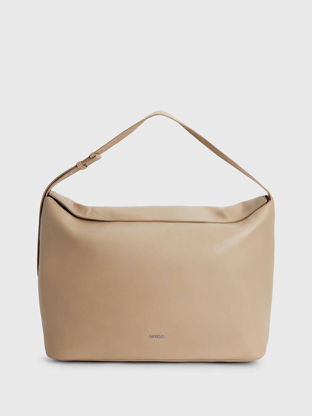 SILVER MINK Oversized Soft Recycled Shoulder Bag undefined women Calvin Klein