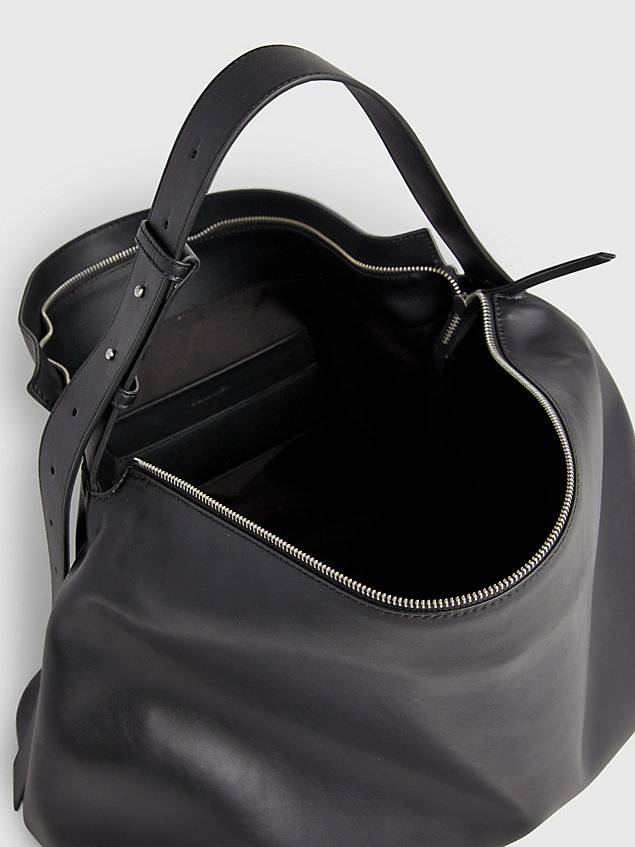 black große weiche schultertasche für damen - calvin klein