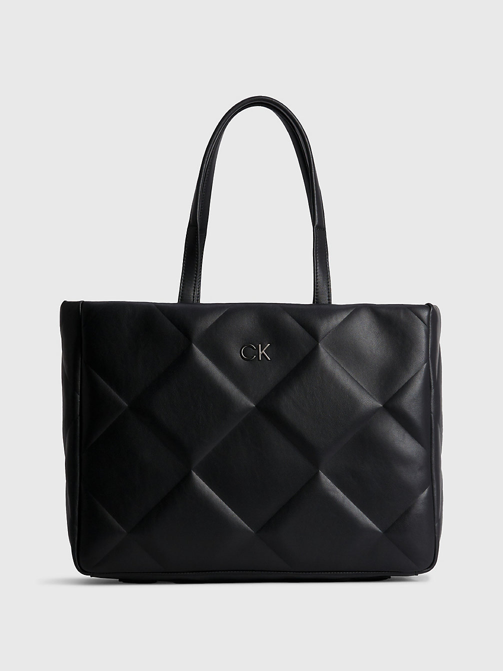 CK BLACK > Grote Doorgestikte Tote Bag > undefined dames - Calvin Klein