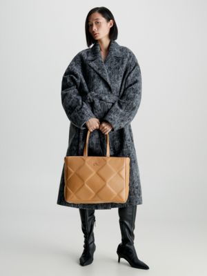 CALVIN KLEIN: tote bags for woman - Brown