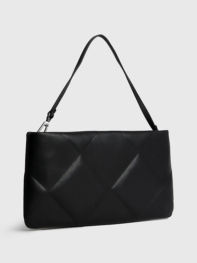 black quilted convertible clutch bag for women calvin klein