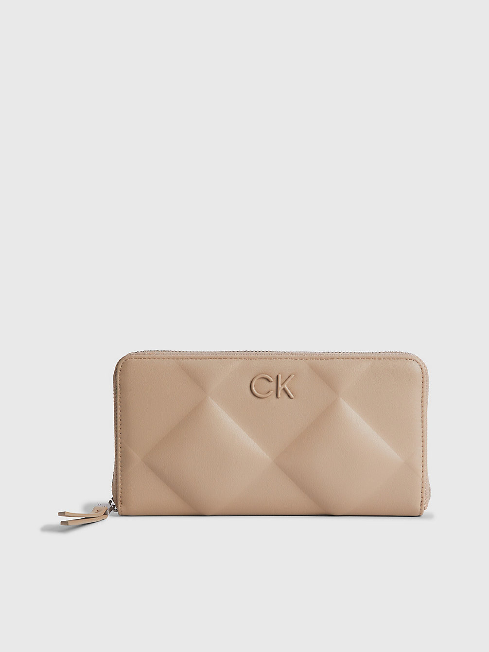 SILVER MINK Quilted Rfid Zip Around Wallet undefined women Calvin Klein