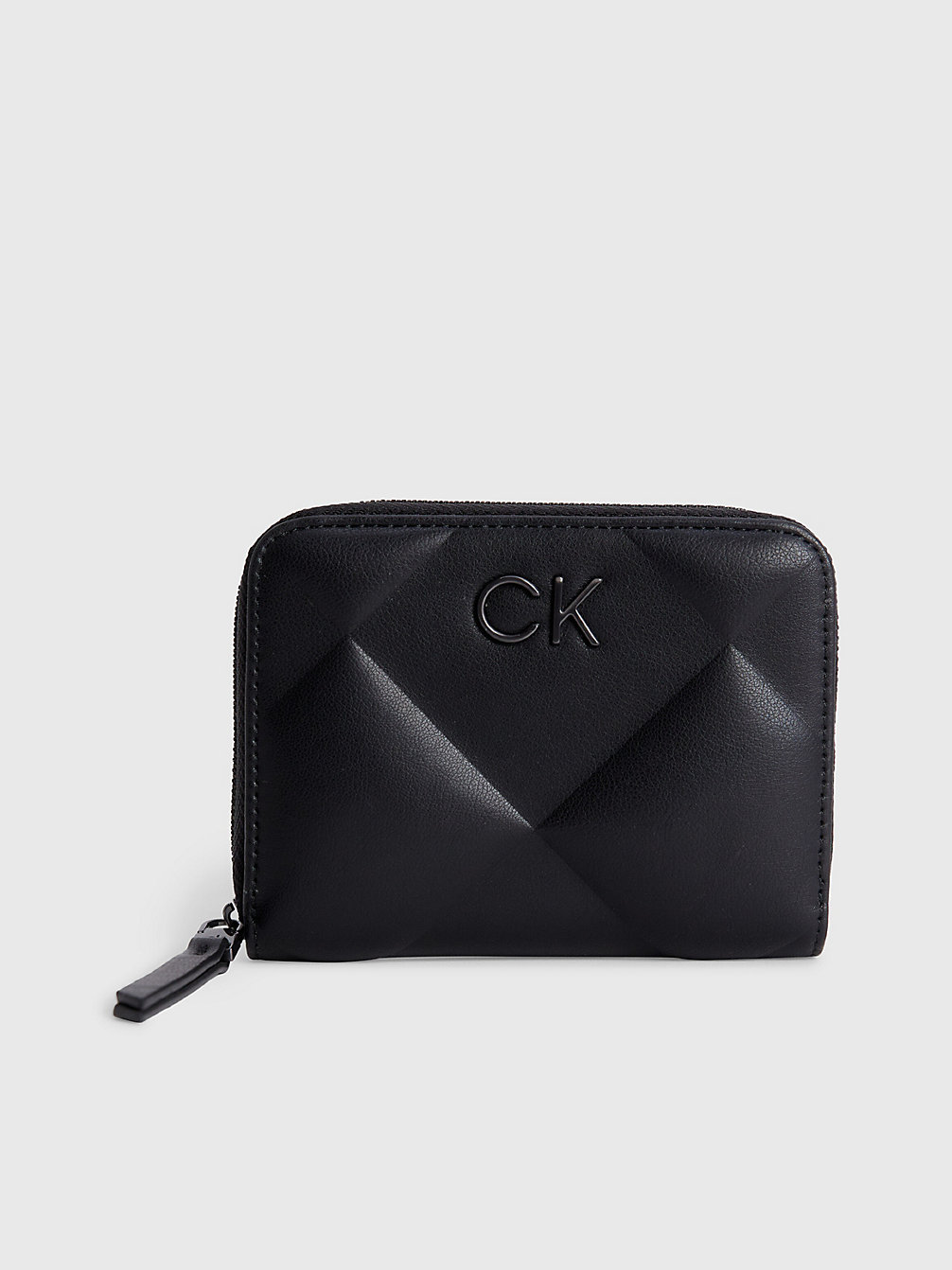 CK BLACK Portefeuille Anti-Rfid Zippé Et Matelassé undefined femmes Calvin Klein