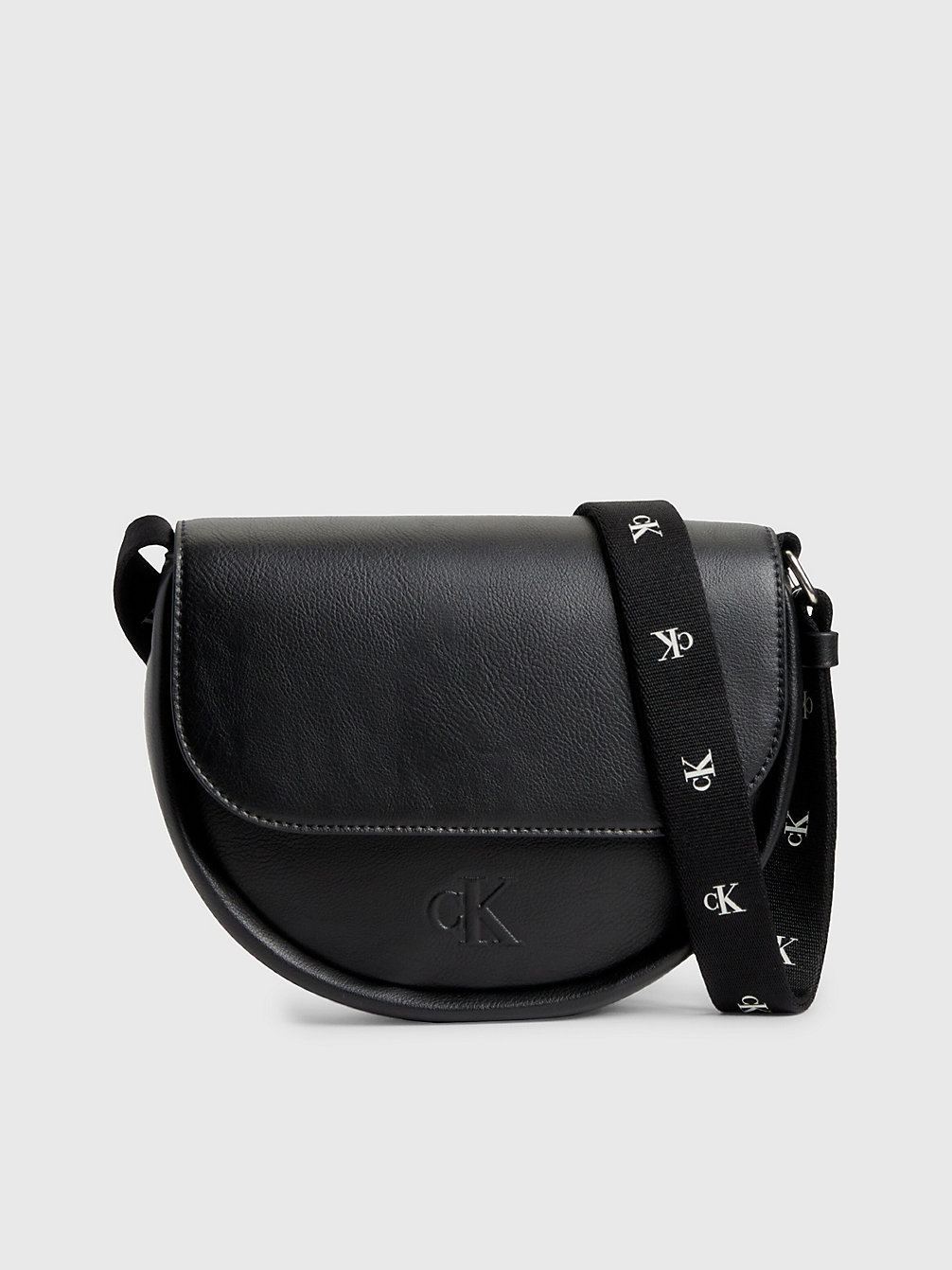 BLACK Recycled Round Crossbody Bag undefined women Calvin Klein
