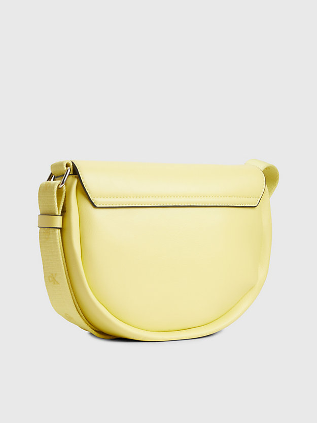 yellow sand recycled round crossbody bag for women calvin klein jeans