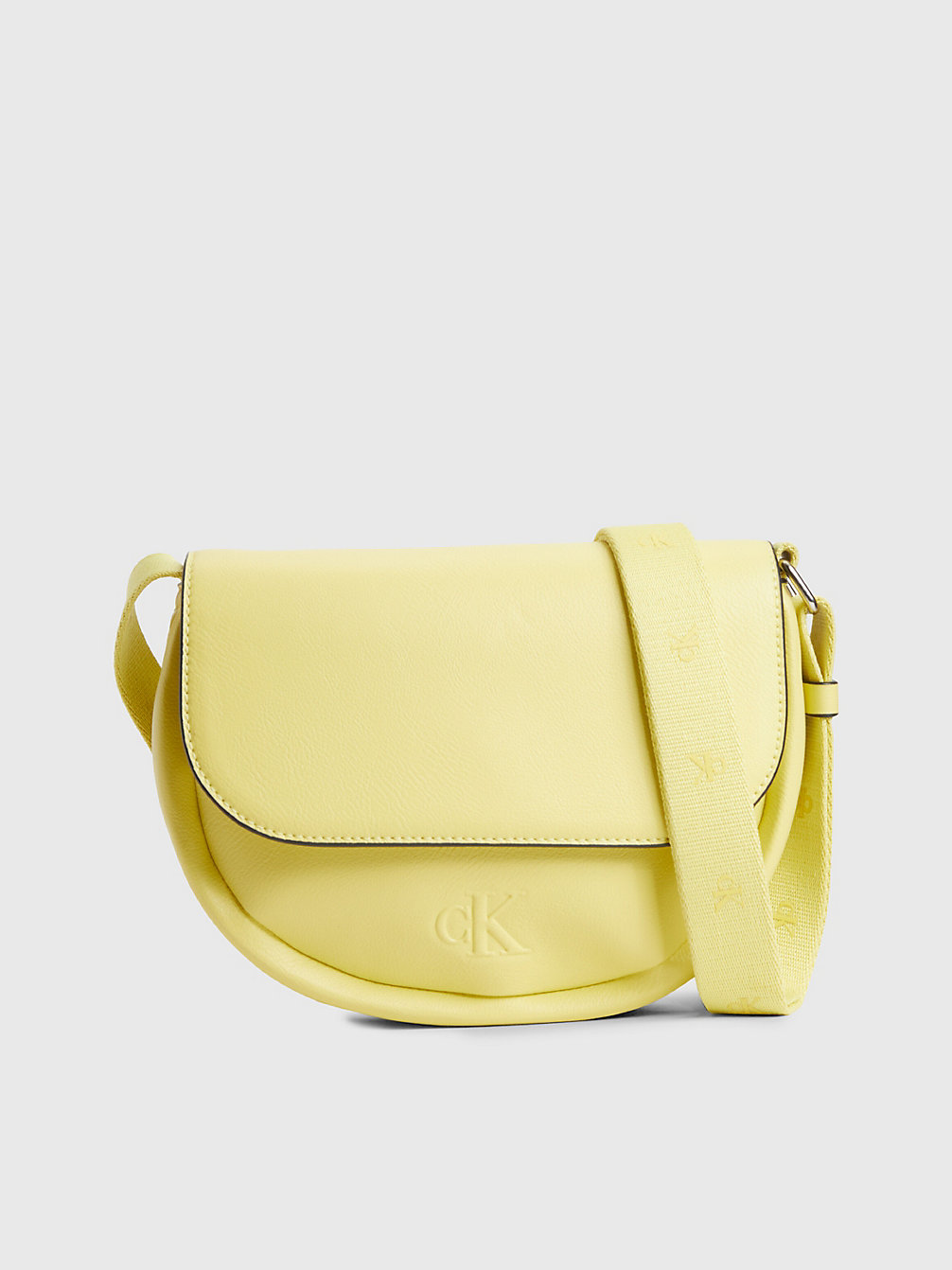 YELLOW SAND Recycled Round Crossbody Bag undefined women Calvin Klein