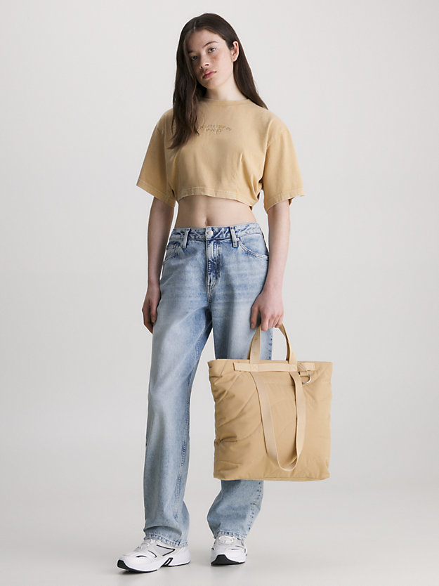 travertine gerecyclede tote bag voor dames - calvin klein jeans