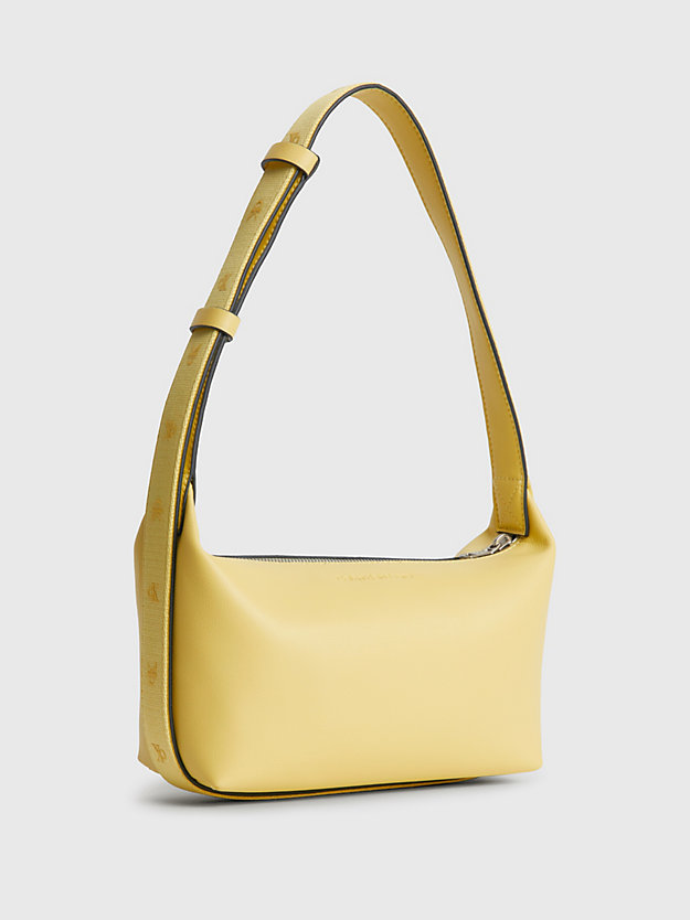 yellow sand recycled shoulder bag for women calvin klein jeans