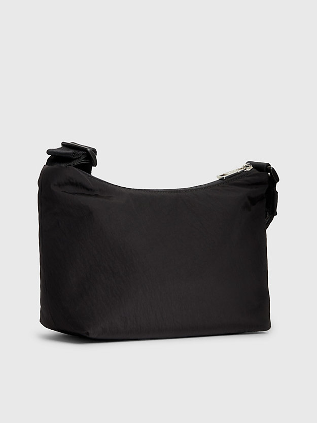BLACK Schultertasche aus weichem recyceltem Material für Damen CALVIN KLEIN JEANS