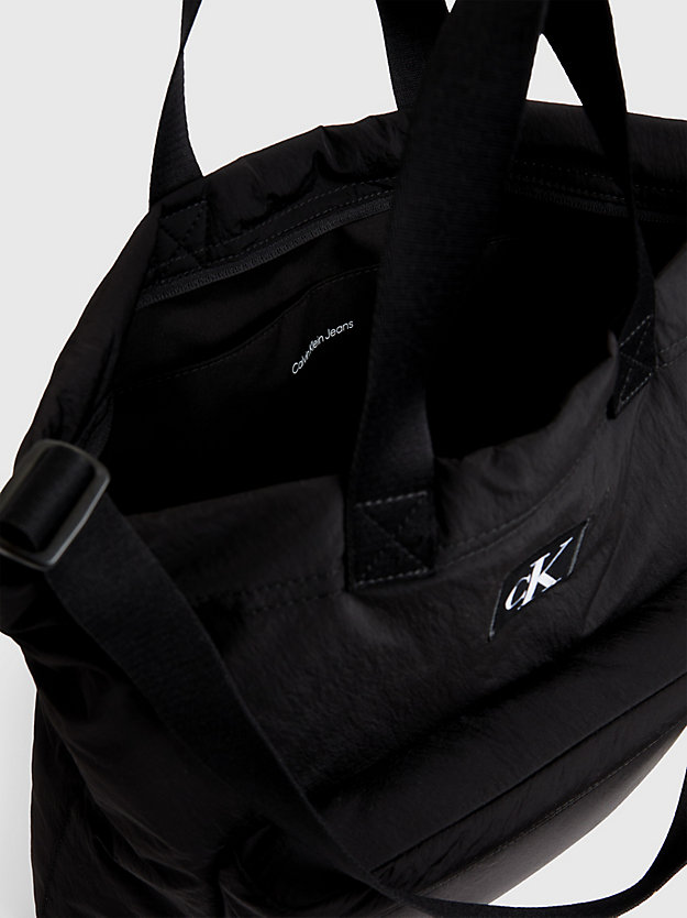 BLACK Weiche Tote-Bag aus recyceltem Material für Damen CALVIN KLEIN JEANS