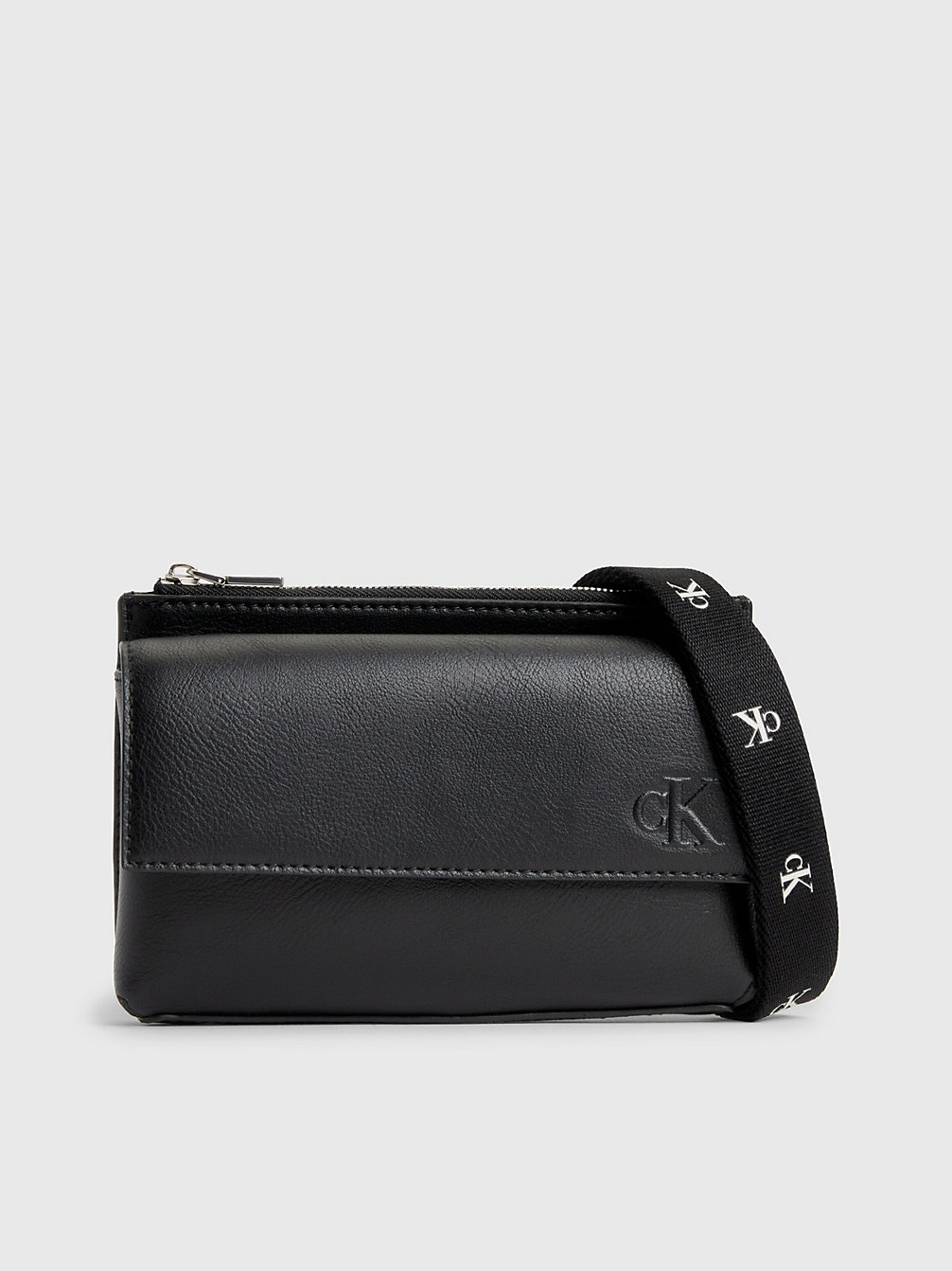 BLACK > Crossbody-Handy-Tasche Aus Recyceltem Material > undefined Damen - Calvin Klein