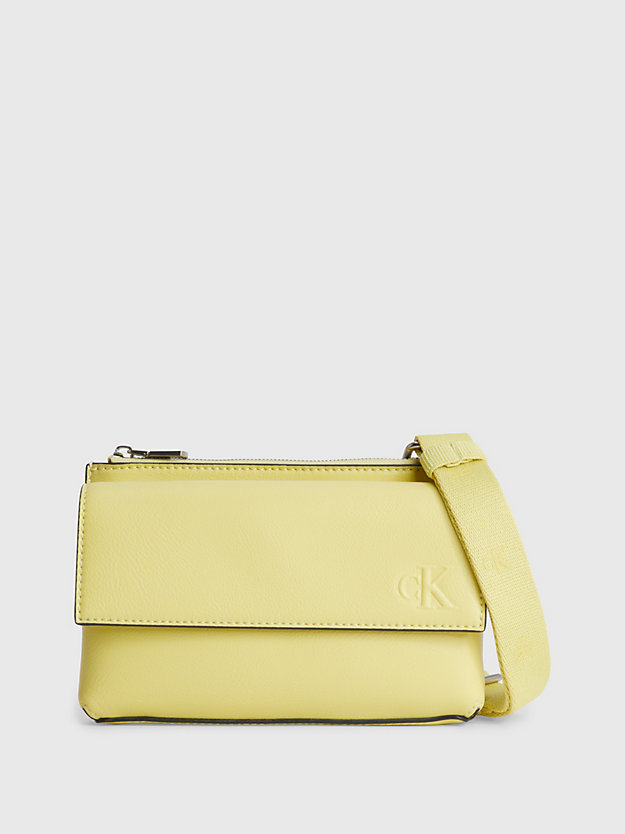 yellow sand recycled crossbody phone bag for women calvin klein jeans