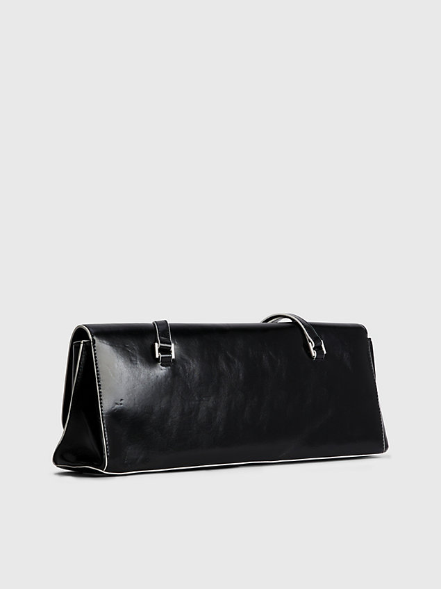 black large recycled shoulder bag for women calvin klein