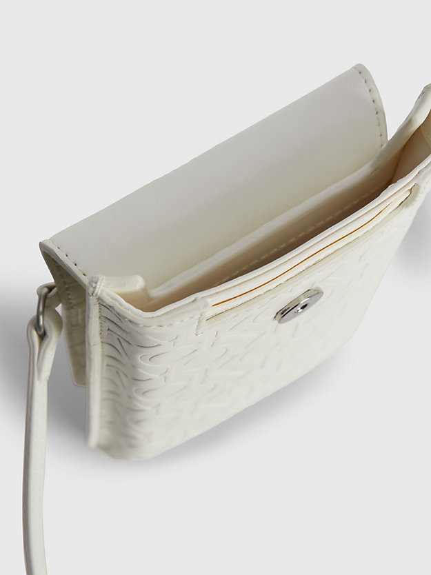 MARSHMALLOW MONO Porte-téléphone en bandoulière en nylon recyclé for femmes CALVIN KLEIN