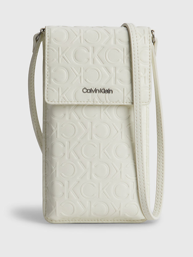MARSHMALLOW MONO Crossbody-Handy-Tasche aus recyceltem Material für Damen CALVIN KLEIN