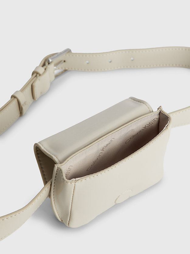 stoney beige recycled belt bag for women calvin klein