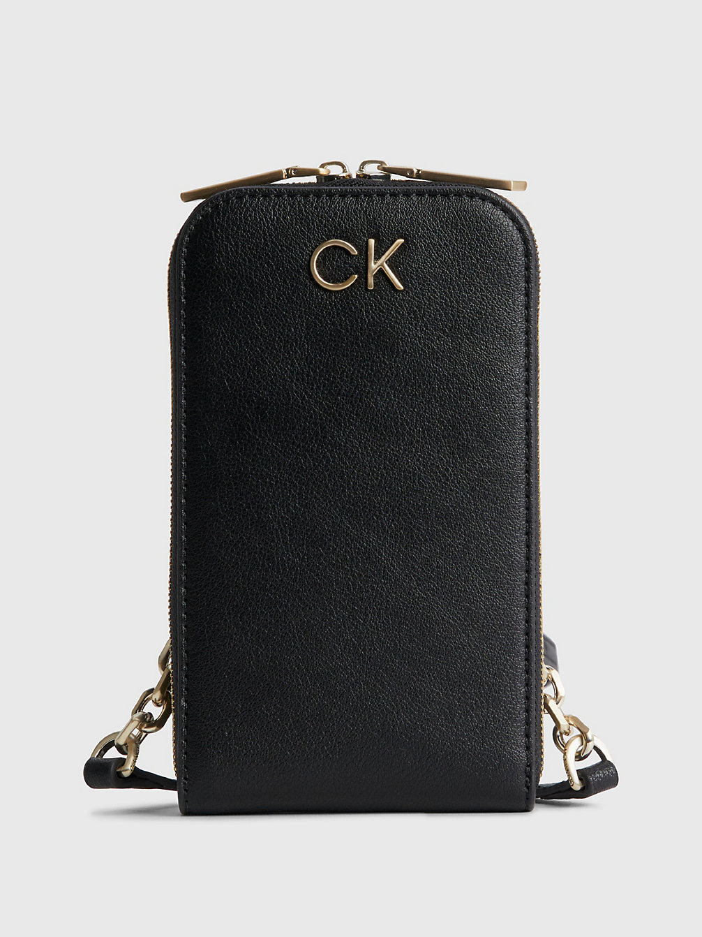 CK BLACK Porte-Téléphone En Bandoulière En Nylon Recyclé undefined femmes Calvin Klein