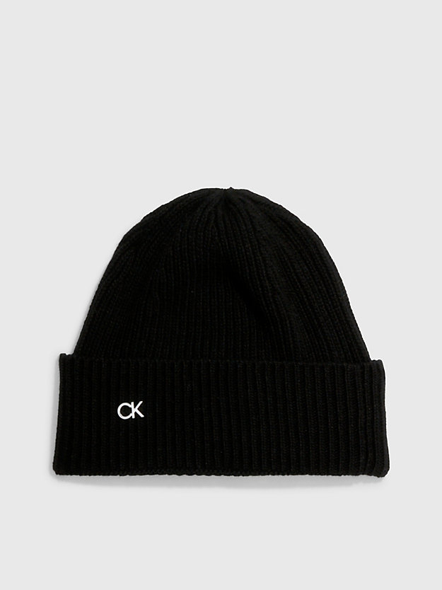CK BLACK Mütze aus recyceltem Material für Damen CALVIN KLEIN