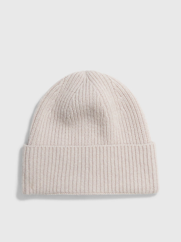 SHADOW GRAY Recycled Beanie for women CALVIN KLEIN