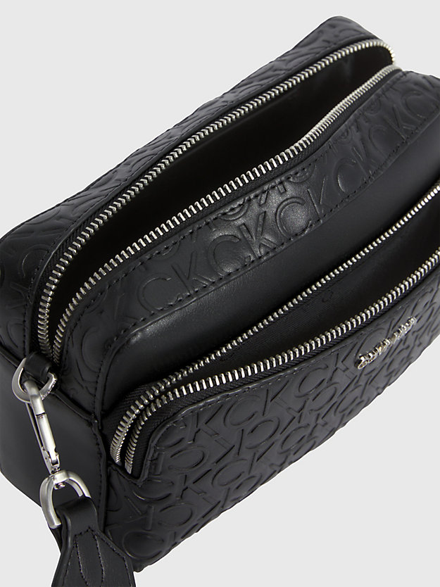 sac en bandoulière avec logo ck black pour femmes calvin klein