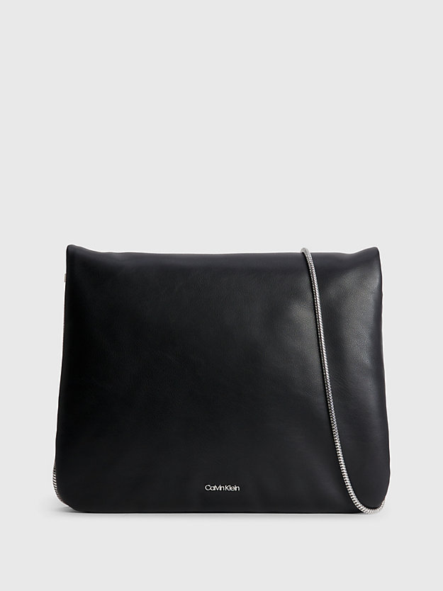 CK BLACK Crossbody Bag aus weichem, recyceltem Material für Damen CALVIN KLEIN