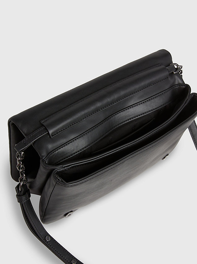 black quilted convertible shoulder bag for women calvin klein