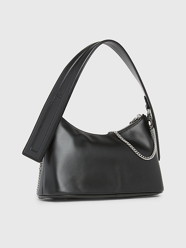ck black small vegan leather crossbody bag for women calvin klein