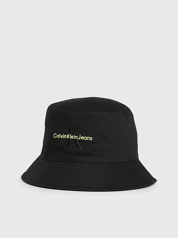 black/sharp green twillowy kapelusz bucket hat dla kobiety - calvin klein jeans