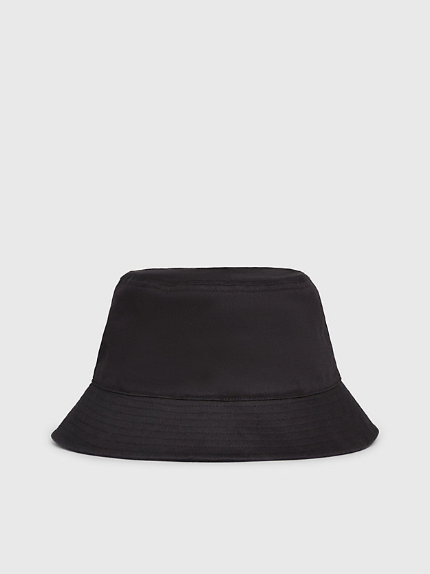 black twill bucket hat for women calvin klein jeans