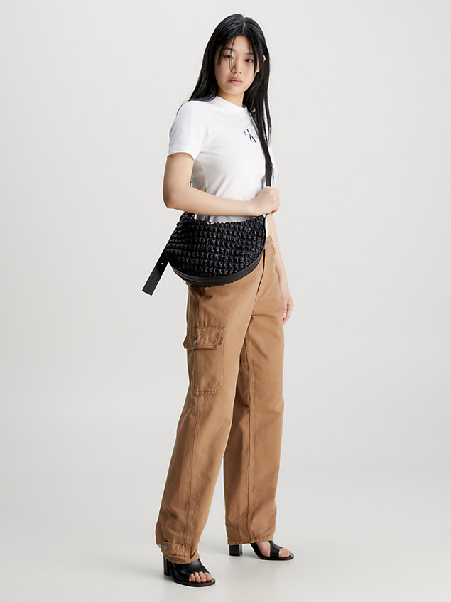 black round crossbody bag for women calvin klein jeans
